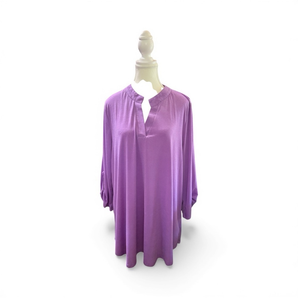 Dear Scarlett Long Sleeve Lavender Blouse · Size XL